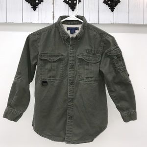 Army Green Button Down Shirt